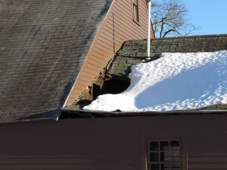 Partial Roof Collapse Buttes Farmhouse