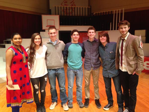 WHS Talent Show winners (l-r): Dina Singh, Shannon Sullivan,Craig Venezia, Joey Tassone, Troy Riekstins, Camden Connor, Adam Riekstins