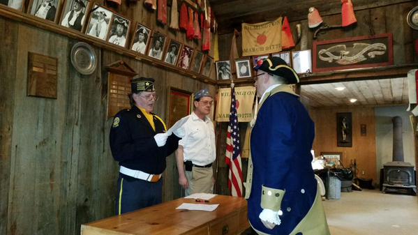 Wilmington Minutemen Captain Bill Robinson (Photo from State Senator Bruce Tarr on Twitter)