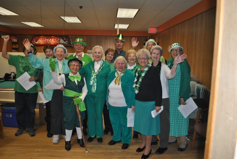 Buzzell Senior Center Fun Singers performed at the Center's St. Patrick's Day luncheon.