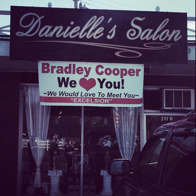 Danielle's Salon really wants Bradley Cooper to pay them a visit.