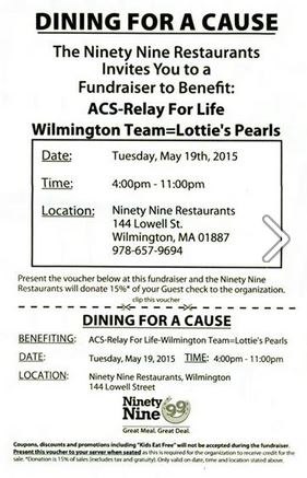 Dining For A Cause -- Lottie's Pearls