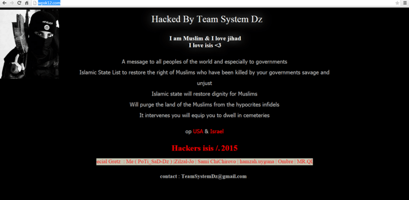 WPS Site Hacked