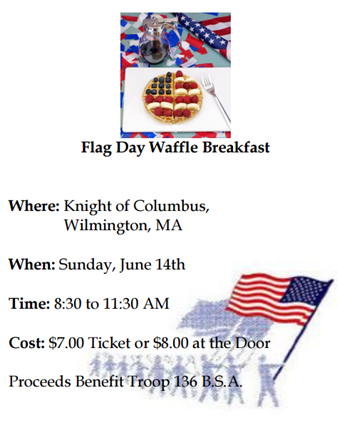 Flag Day Waffle Breakfast