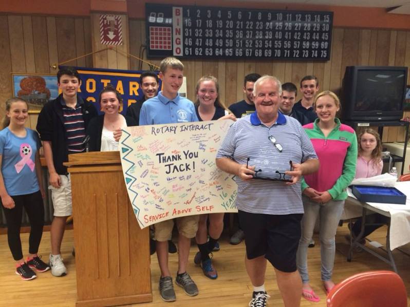 Jack Cushing At His Last Rotary Interact Club (Photo from Mike Champoux)