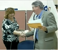 Which is happier -- outgoing Chair O'Connell or incoming Chair Champoux?