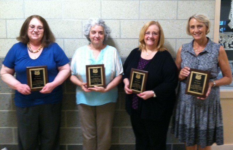 Mary Mahoney (WMS & WHS Speech & Language Pathologist); Cynthia Dench-Irish (WMS Foreign Language Teacher), Lynne Martell (Wildwood Ed Assistant) & Joan Murphy (WMS Special Ed Teacher)