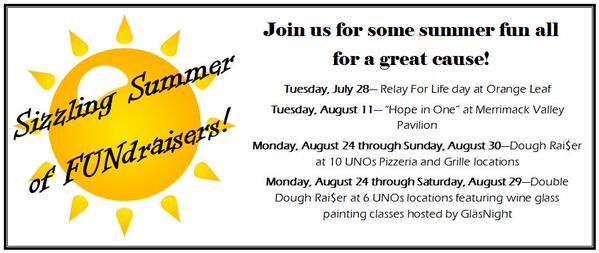 Wilmington Relay For Life Summer Fundraisers