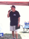 Organizer Lou Cimaglia addressing the crowd.