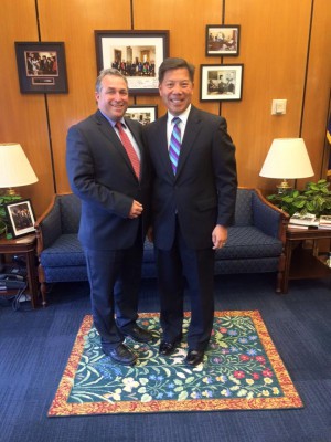 State Rep. Ken Gordon with Chris Lu.