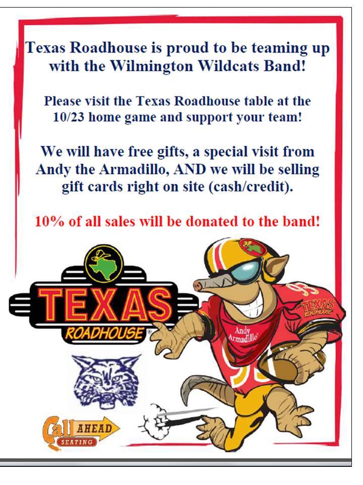 Texas Roadhouse - WHS Fundraiser