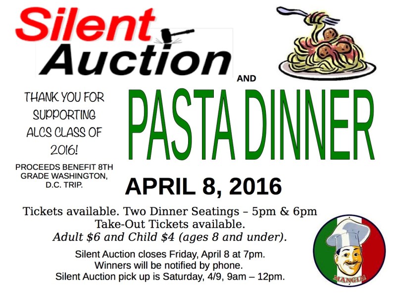 Abundant Life Silent Auction &amp; Pasta Dinner