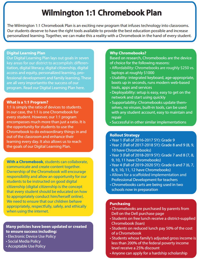 Wilmington 1-1 Chromebook Plan