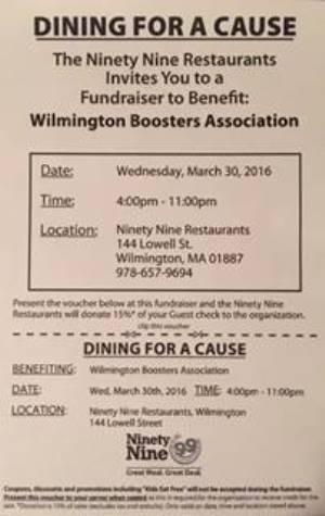 Wilmington Bosters 99 Fundraiser