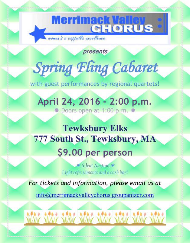 Merrimack Valley Chorus Cabaret
