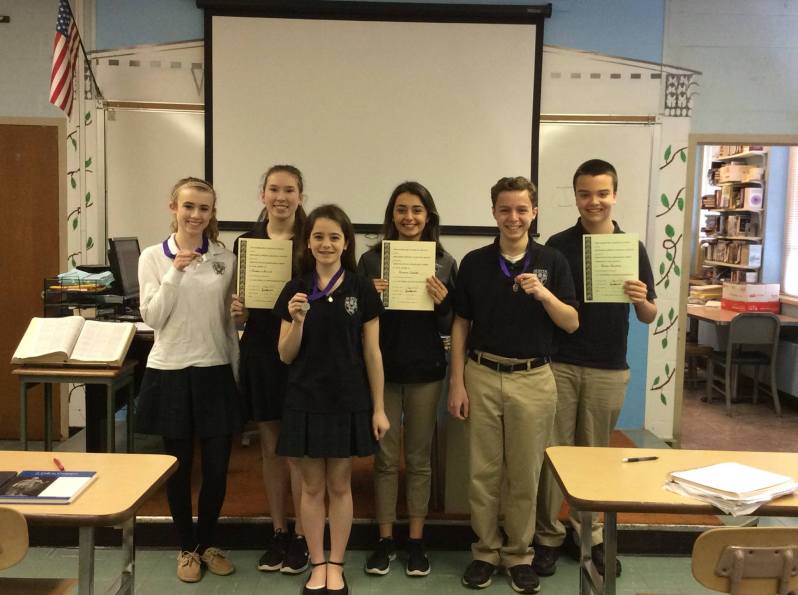 Austin Prep Latin Exam Winners