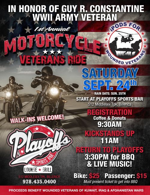 iPods for Wounded Veterans Motorcycle Ride