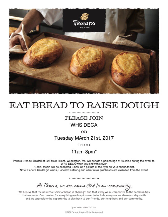 Panera Bread DECA Flyer