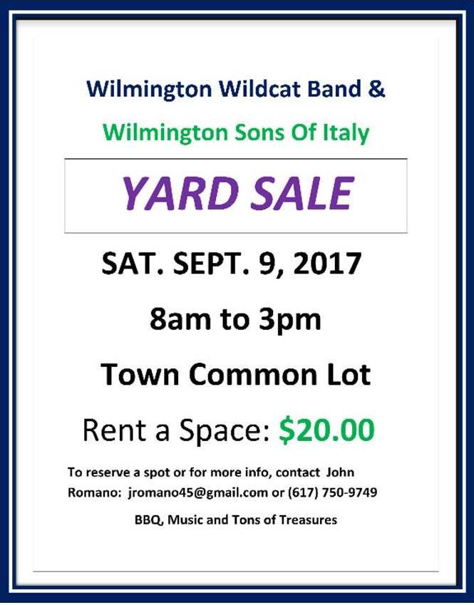 Band Parents Yard Sale (Large)