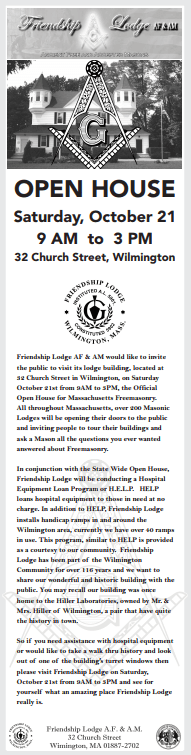 Friendship Lodge Open House