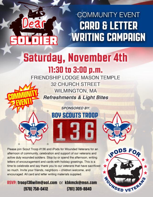 iPods for Wounded Veterans Dear Soldiers