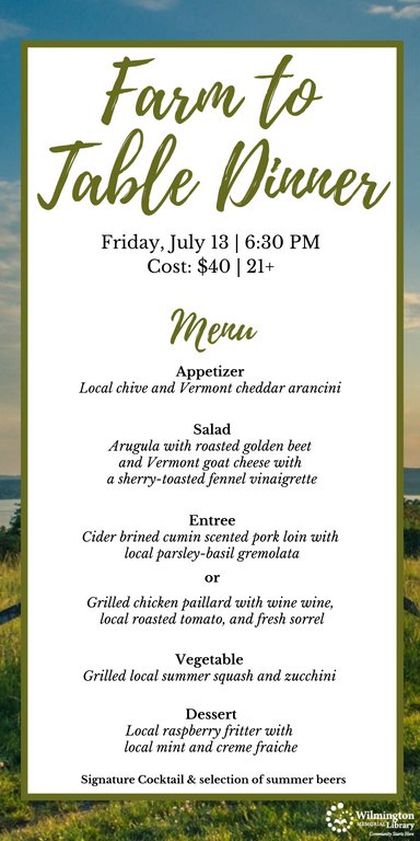 Farm To Table Dinner