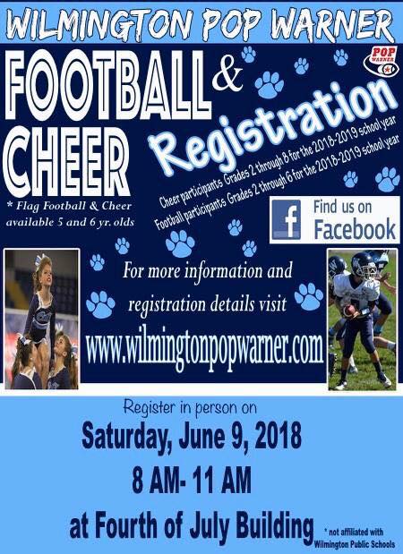 Wilmington Pop Warner Registration Night