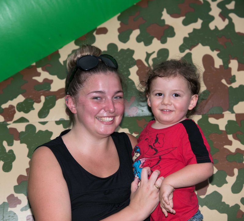 Caitlin Cheney and her son James