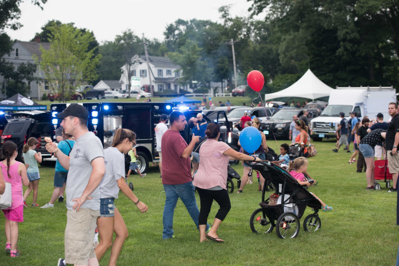 National Night Out Scene cars