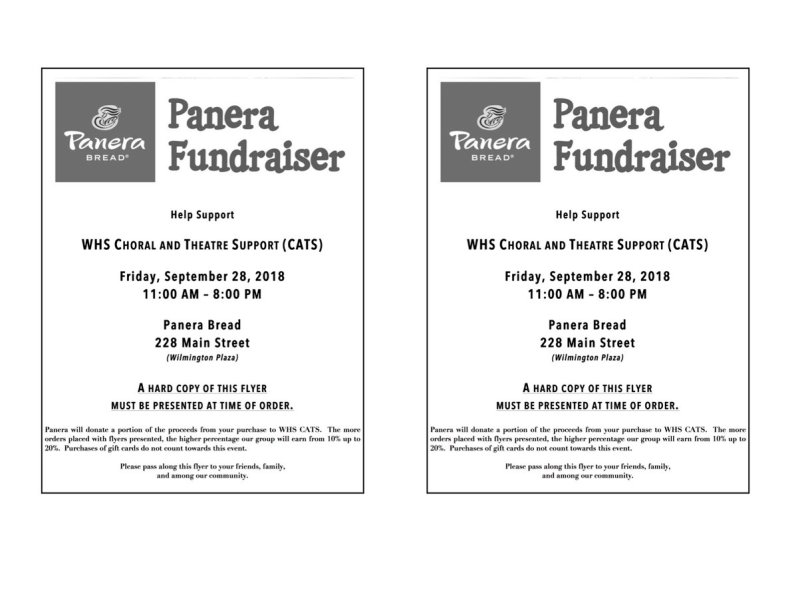 WHS CATS Panera Bread Fundraiser