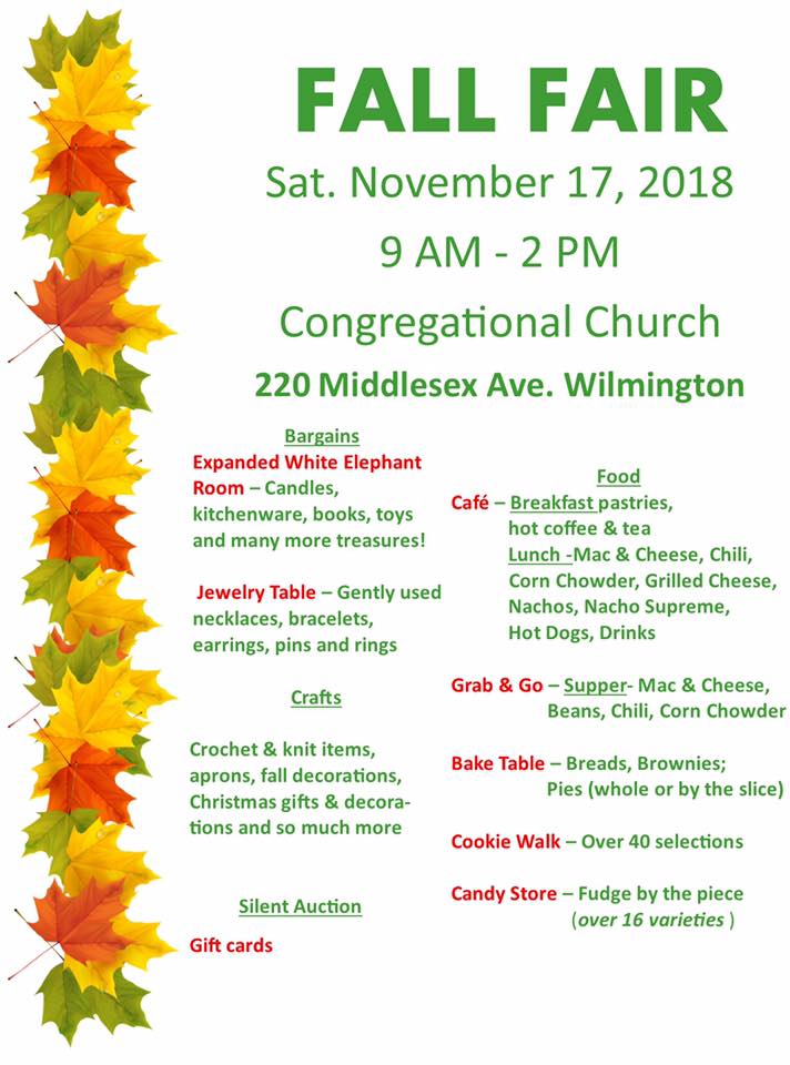 Congregational Church Fall Fair