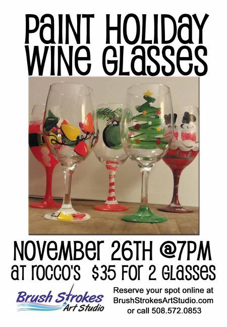 Paint Holiday Wine Glass