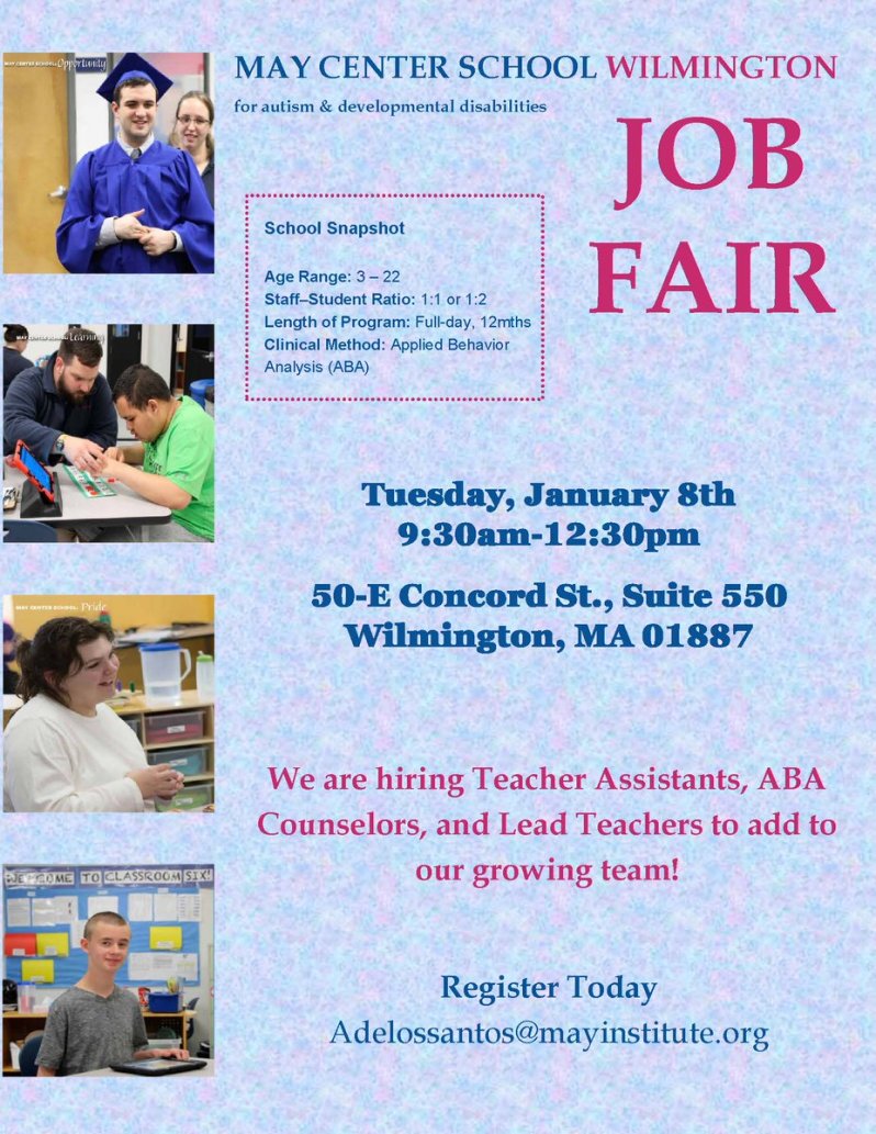 may center job fair