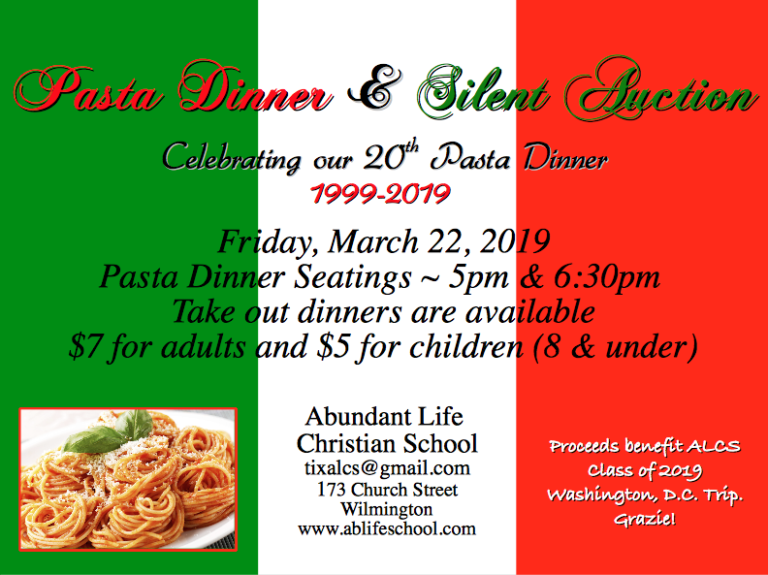 Abundant Life Pasta Dinner