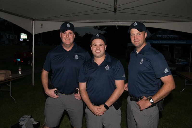 Officers Brian Thorton, Mike Cabral and Dan Furbush