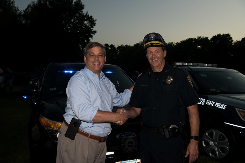 Senator Bruce Tarr and Wilm Police Chief Joseph Desmond