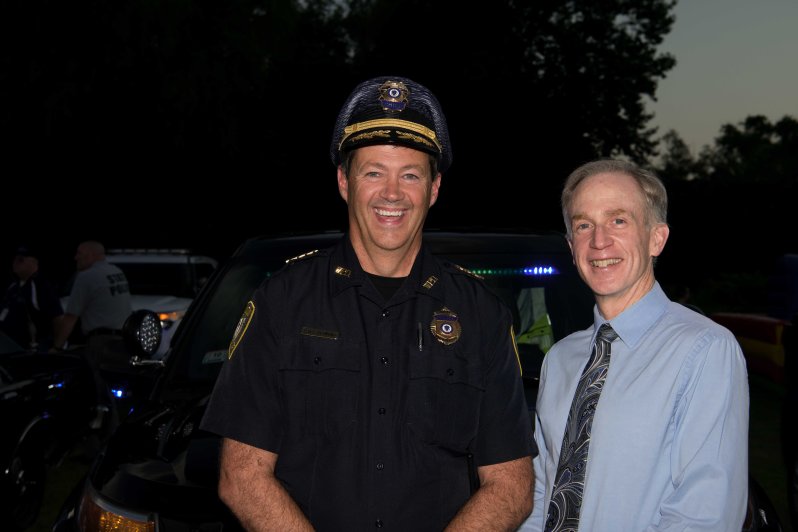 Wilm Police Chief Joseph Desmond and Wilm Town Manager Jeff Hull
