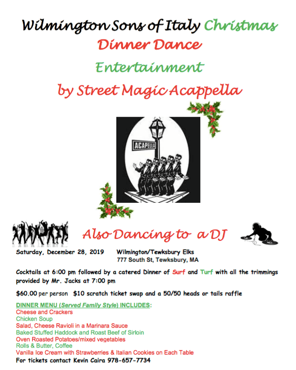 Wilmington Sons Of Italy Dinner Dance