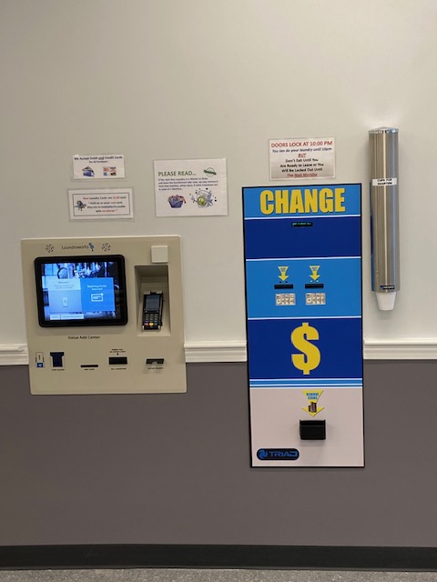 Super Suds Payment Options - Quarters or Loadable Laundry Cards