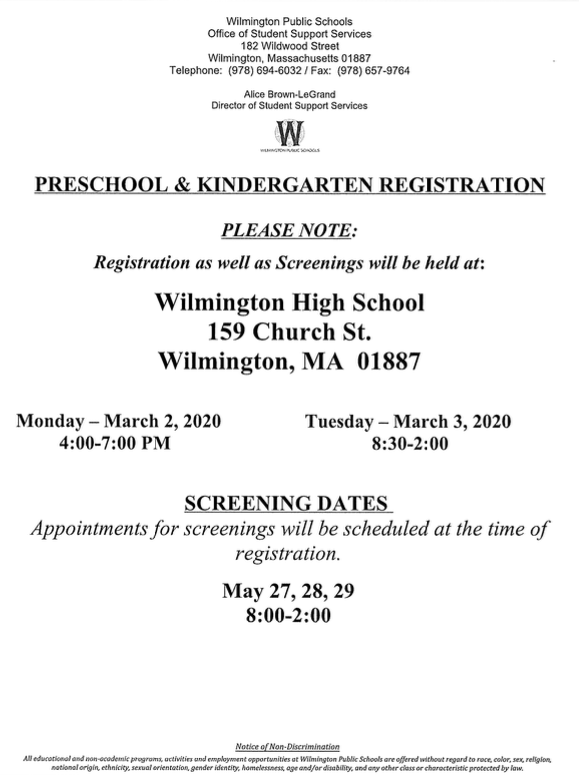 PreK &amp; K Registration #3