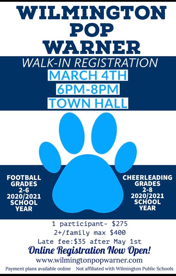 Wilmington Pop Warner Registration
