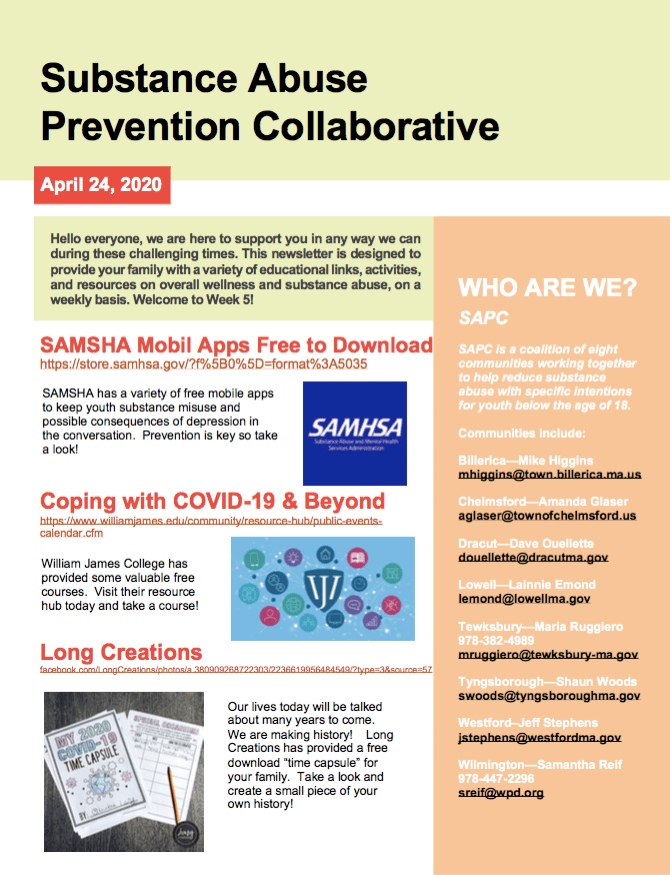 Substance Abuse Newsletter #1