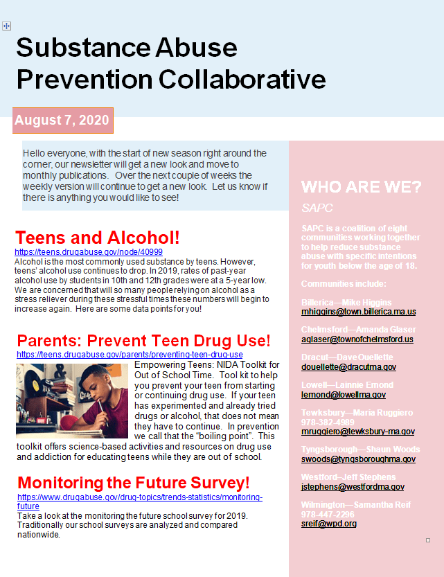 corona week 20 aug 7