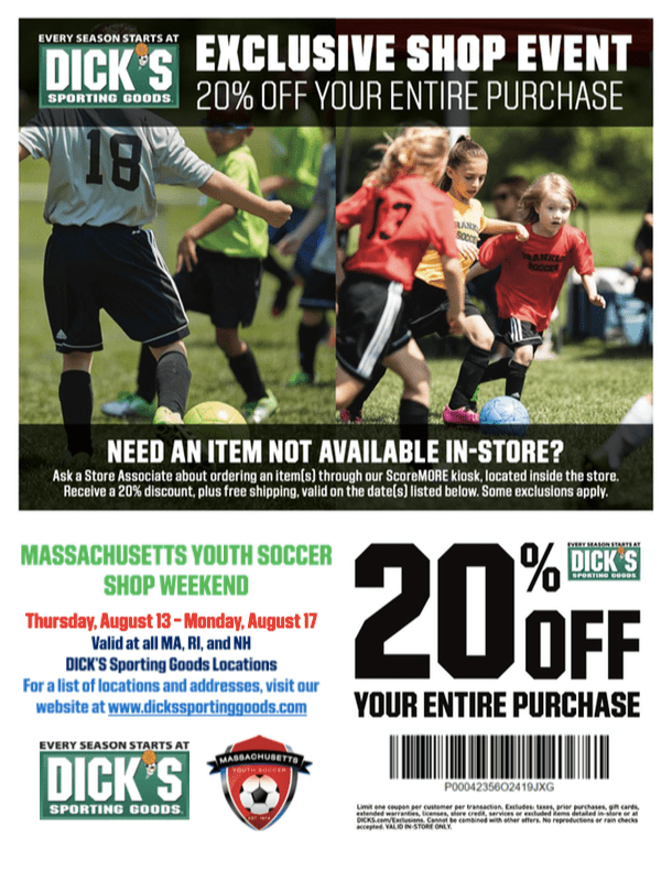 Wilmington Youth Soccer Dick's Sporting Goods