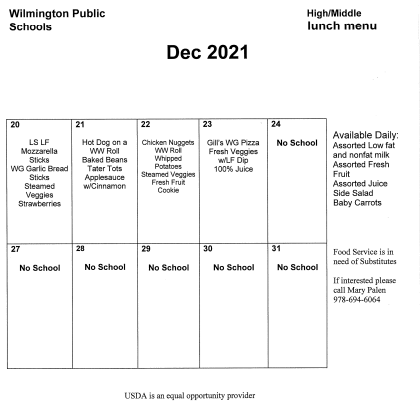 High School -- Lunch #2