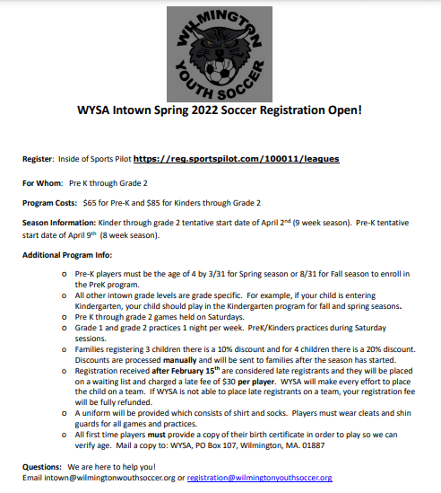 Wilmington Youth Soccer