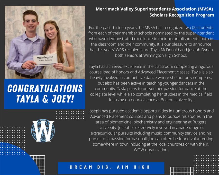 MVSA Scholars Recognition Program