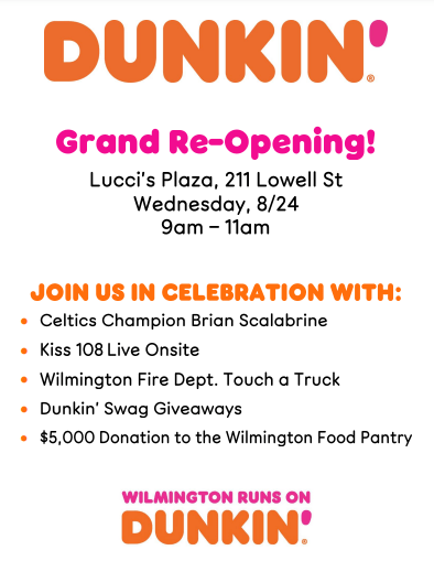 Dunkin Reopening