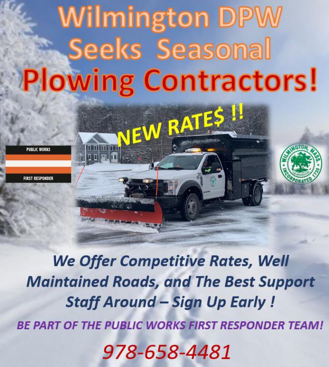 Wilmington DPW Snow Plow