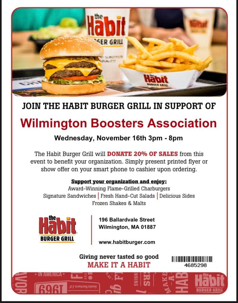 Habit Burger Fundraiser